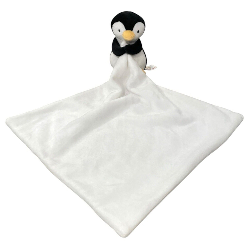 Apricot Lamb Unisex Baby Penguin Lovey Plush Security Blanket Soft Black White